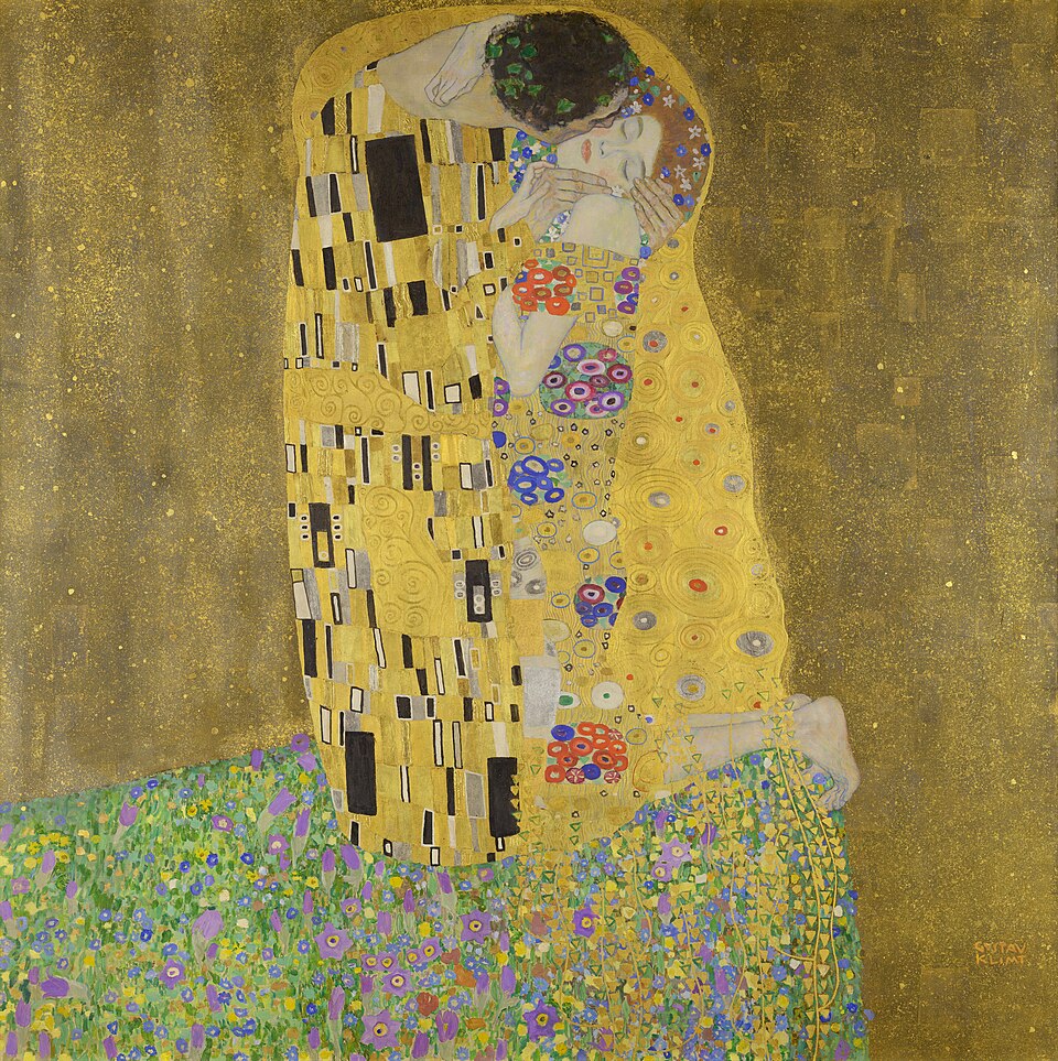 The Kiss by Gustav Klimt, Belvedere Museum